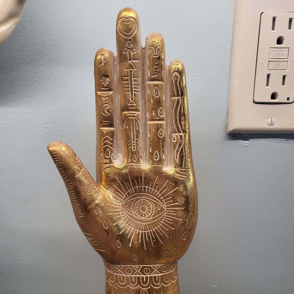 Mystical Gold Hand Statue